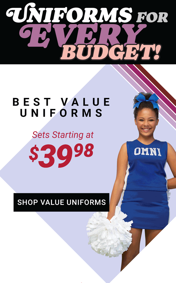 Discover Trending Uniforms on Any Budget! Omni Cheer